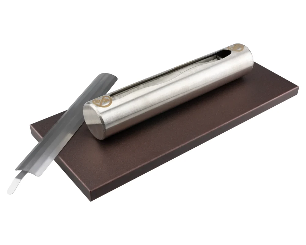 3793 Freistehender Bioethanol-Kamin Stainless matt braun