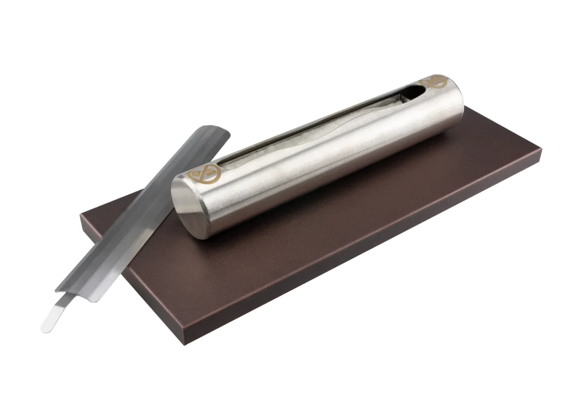 3793 Freistehender Bioethanol-Kamin Stainless matt braun