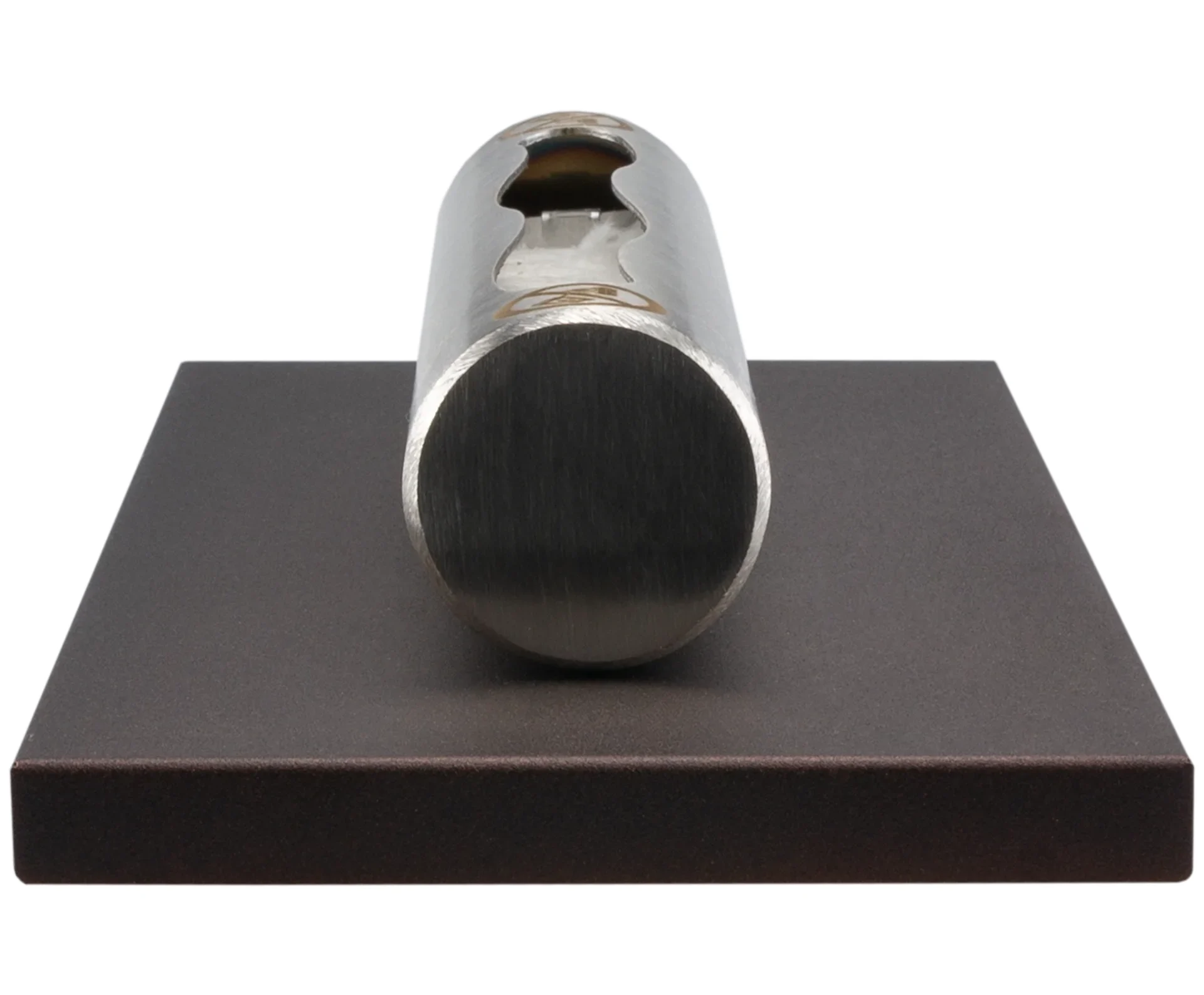 3795 Freistehender Bioethanol-Kamin Stainless matt braun