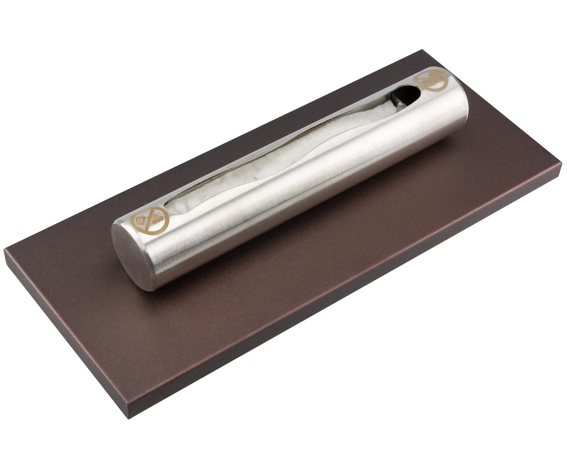 3796 Freistehender Bioethanol-Kamin Stainless matt braun