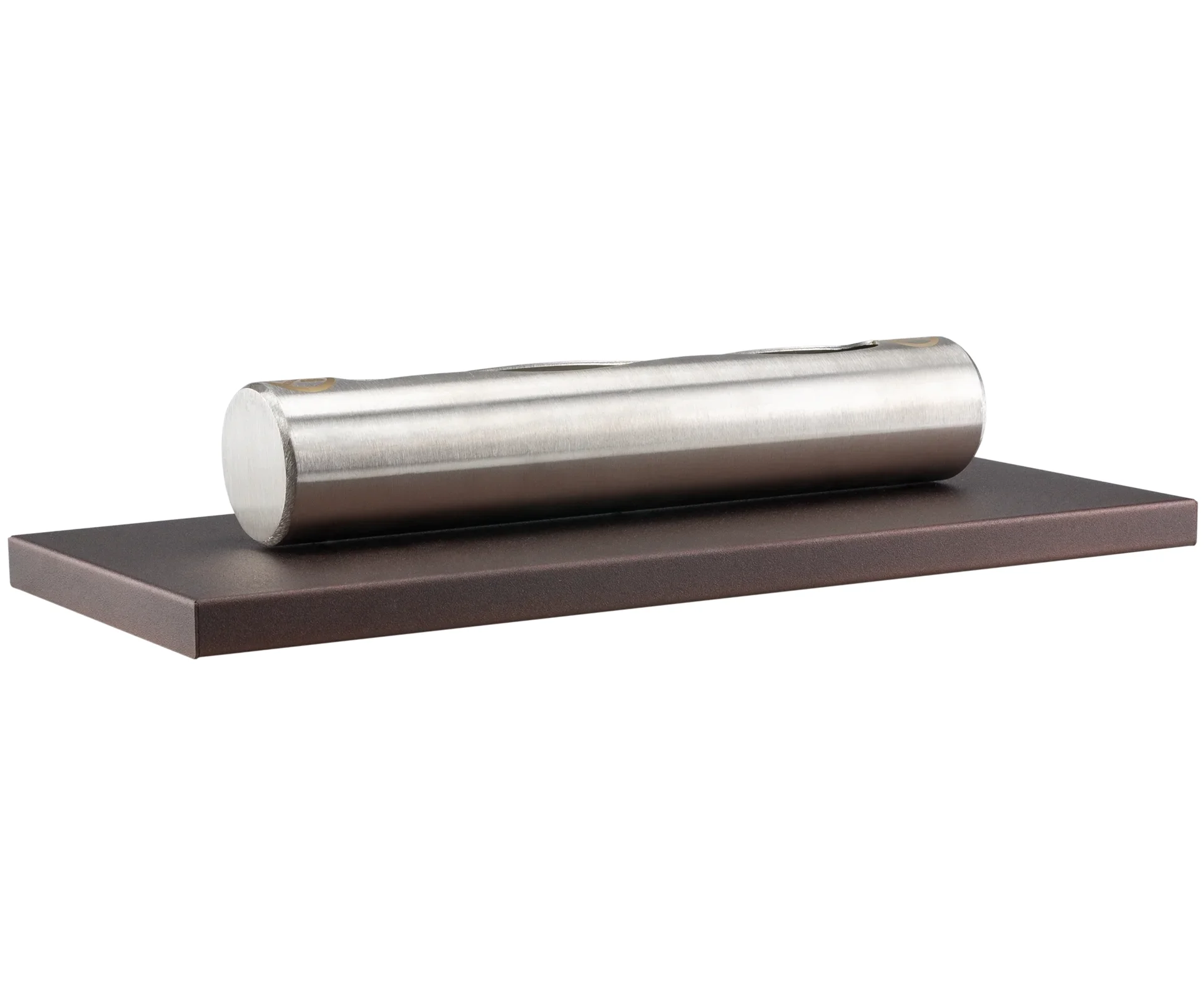 3798 Freistehender Bioethanol-Kamin Stainless matt braun