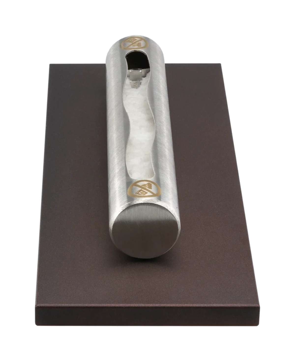 3799 Freistehender Bioethanol-Kamin Stainless matt braun
