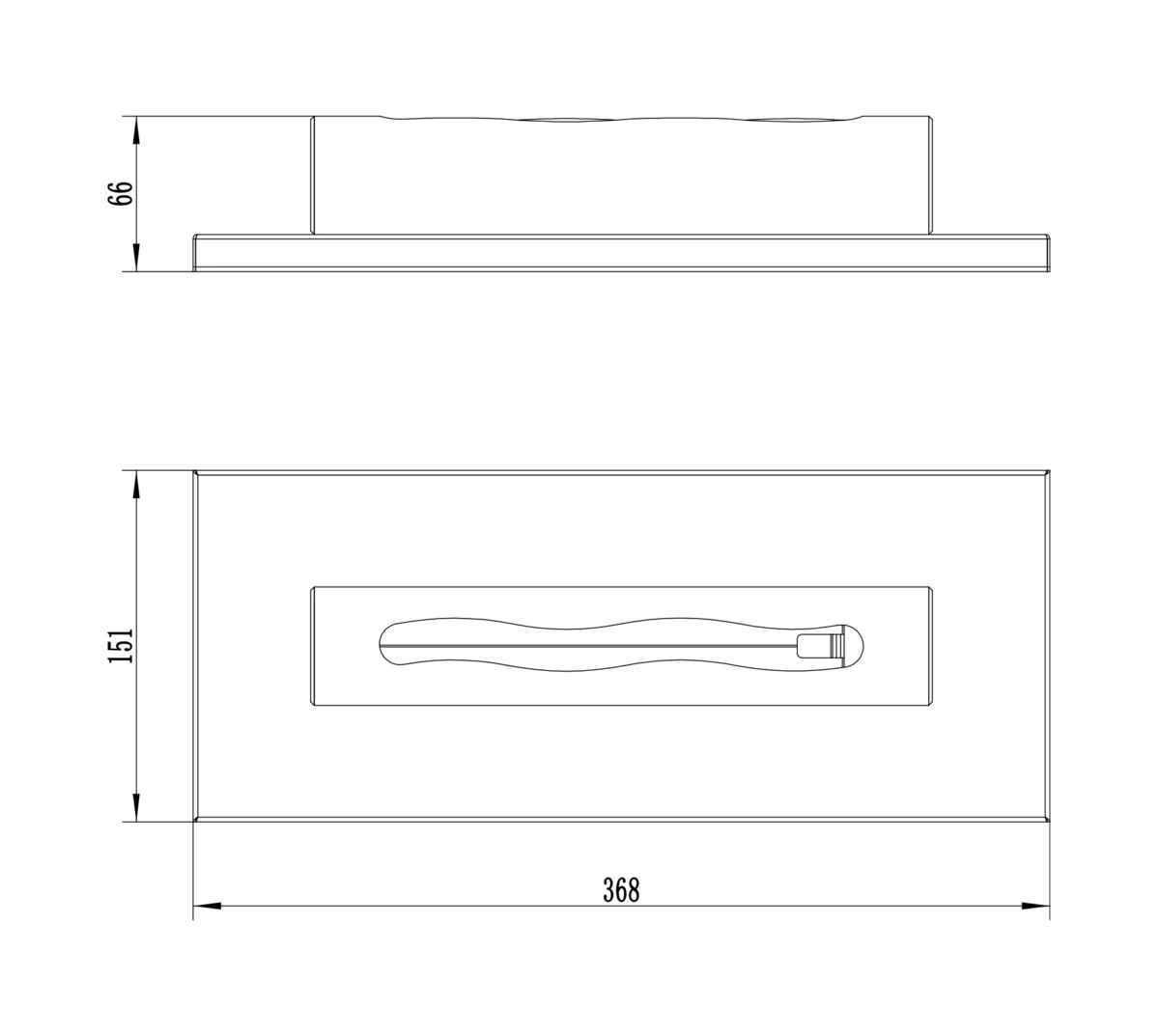 3801 Freistehender Bioethanol-Kamin Stainless matt braun
