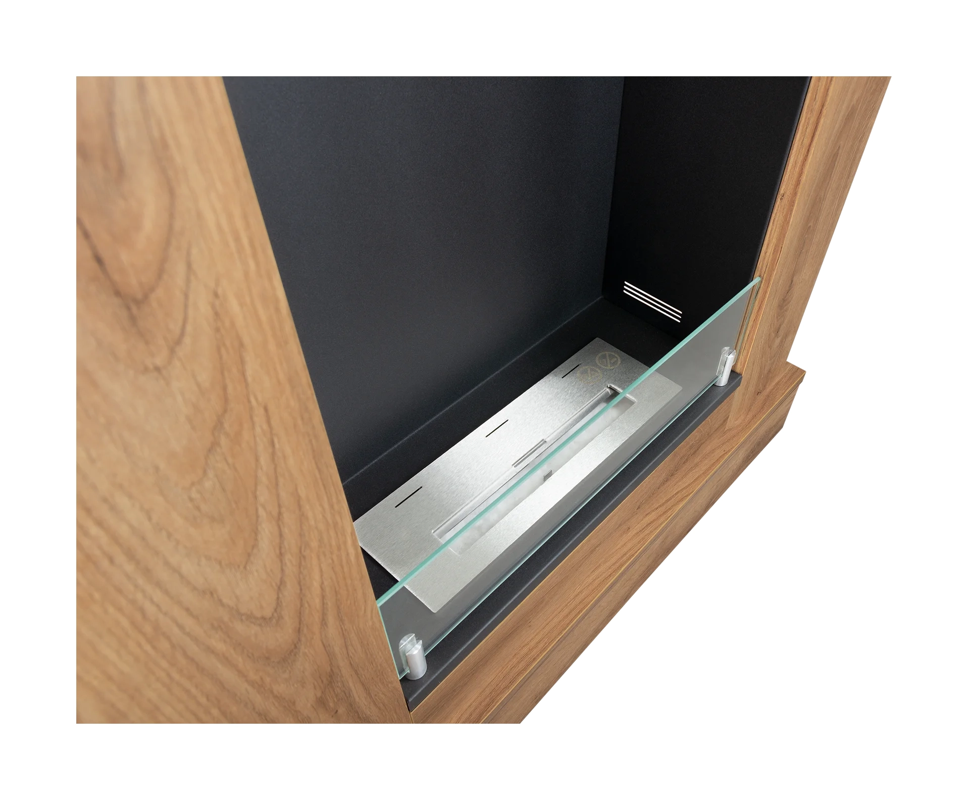 3808 Biokamin Portal Boho mit Glas