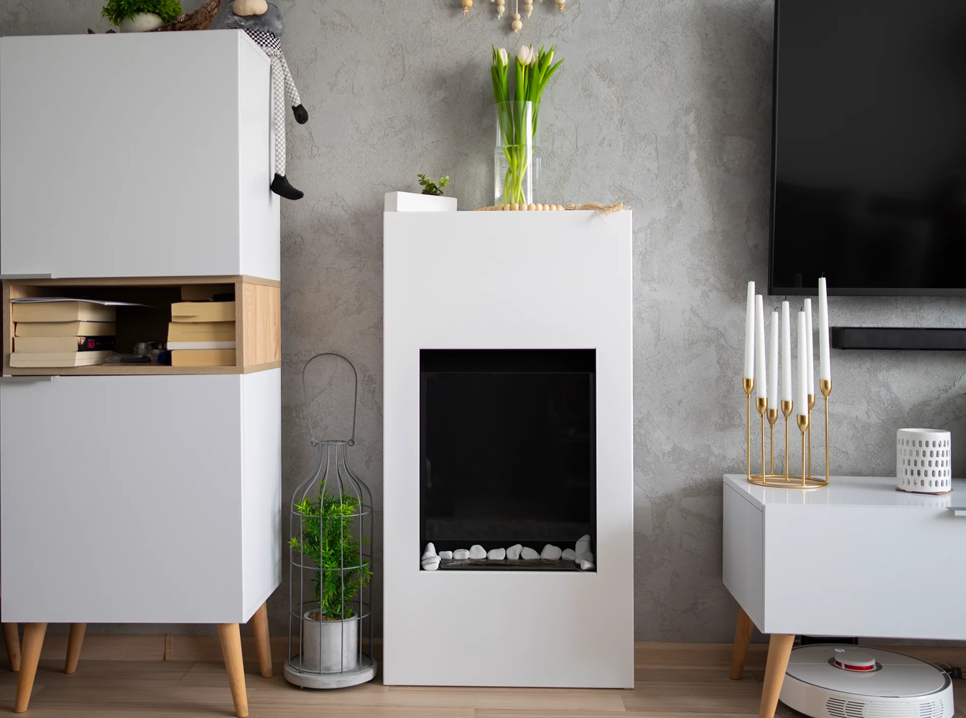 3862 Biokamin Portal Modern mit Glas