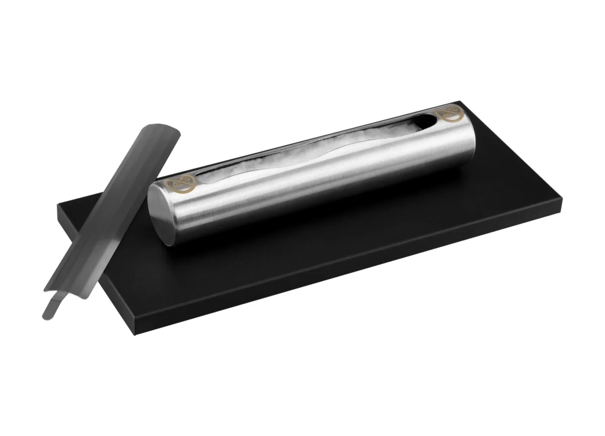 3864 Freistehender Bio-Kamin Stainless Schwarz Matt