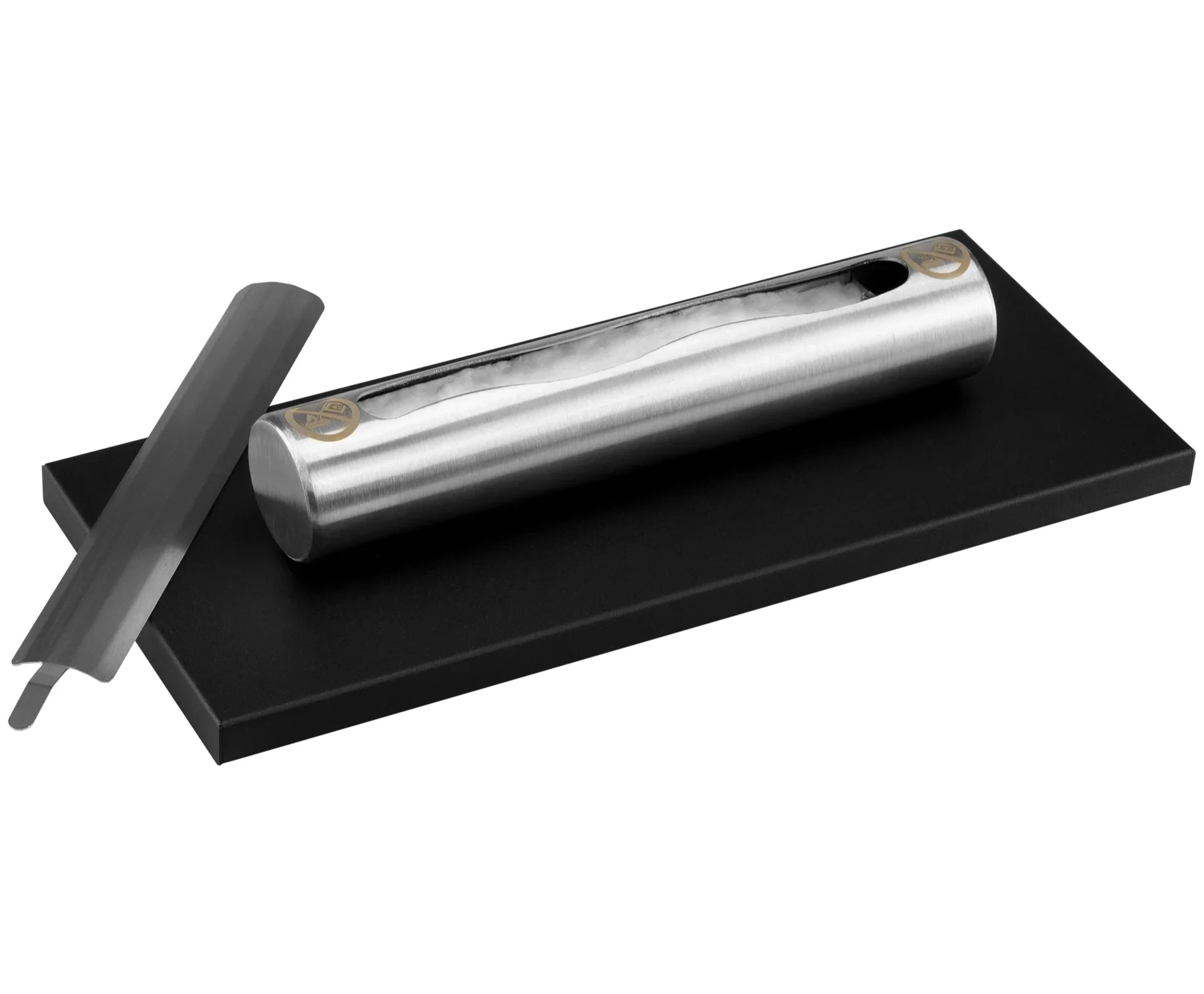 3864 Freistehender Bio-Kamin Stainless Schwarz Matt