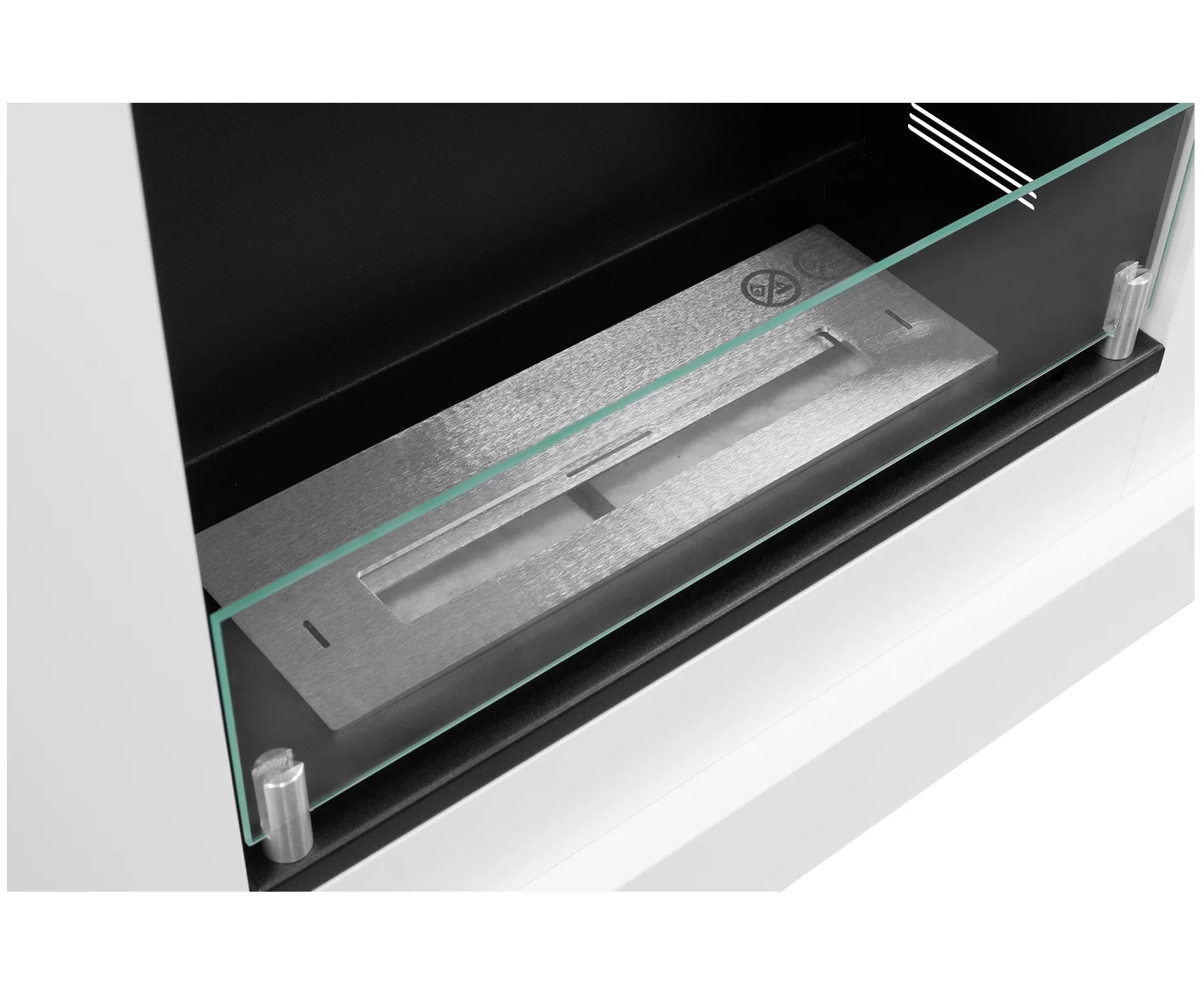 3933 Biokamin Portal Pula Mini mit Glas