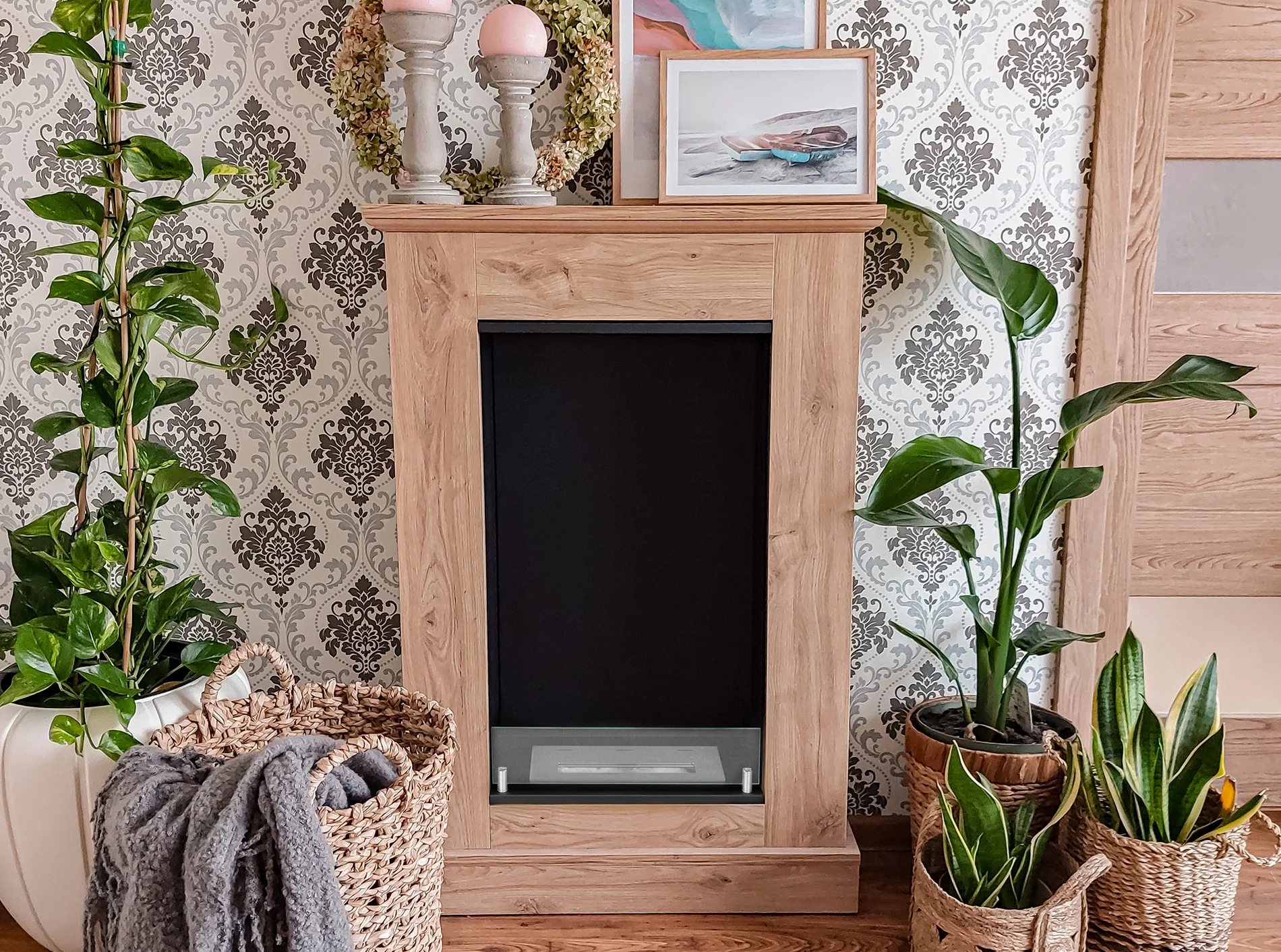 3940 Glas für den Bioethanol-Kamin Portal Wooden Alaska und Pula Mini