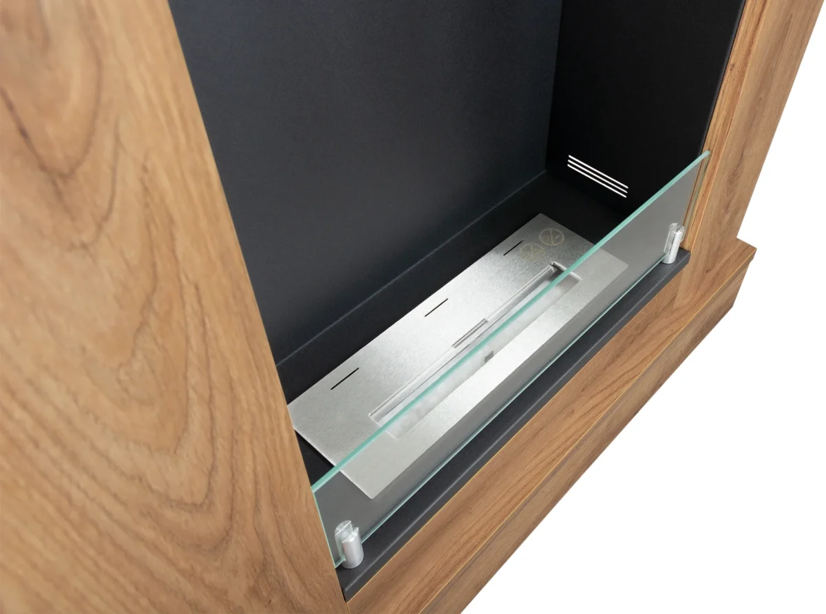 3941 Glas für den Bioethanol-Kamin Portal Wooden Alaska und Pula Mini