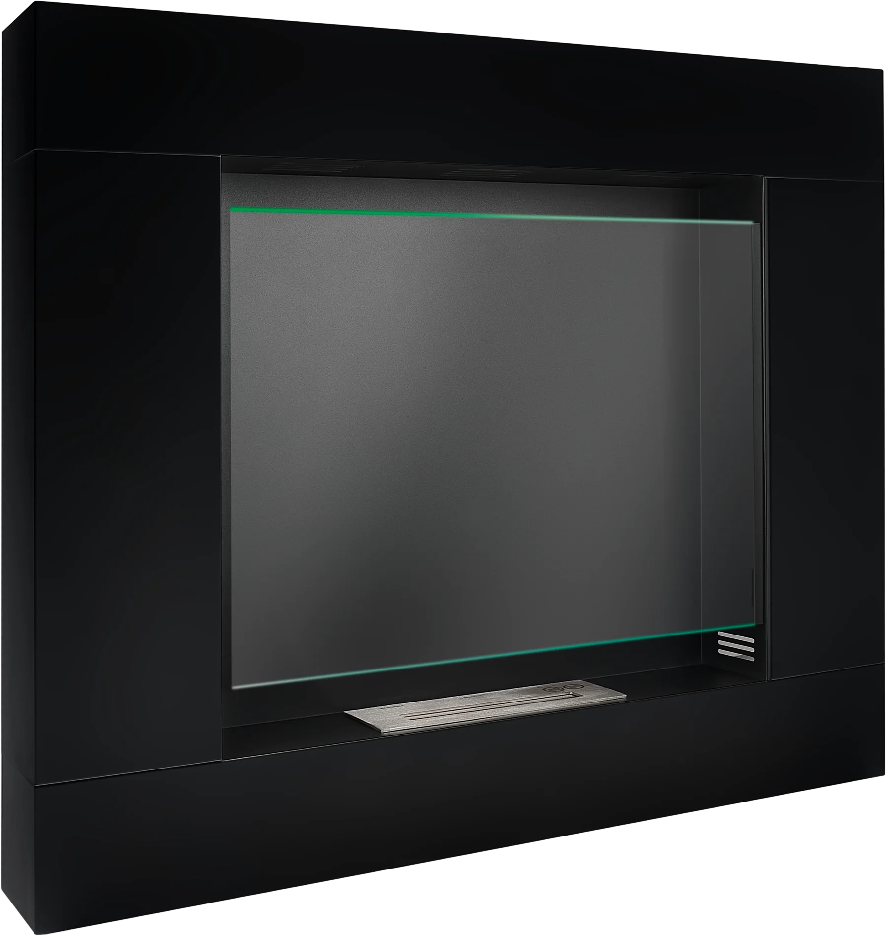4113 Biokamin Portal Asne Schwarz Matt