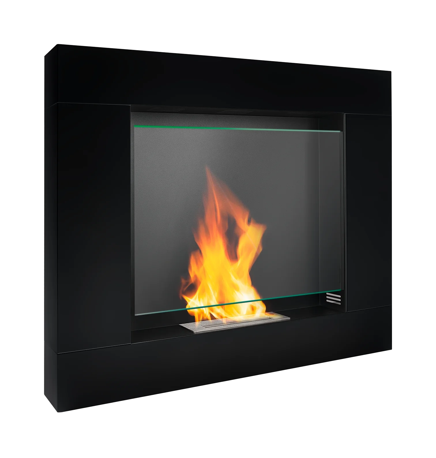 4117 Biokamin Portal Asne Schwarz Matt