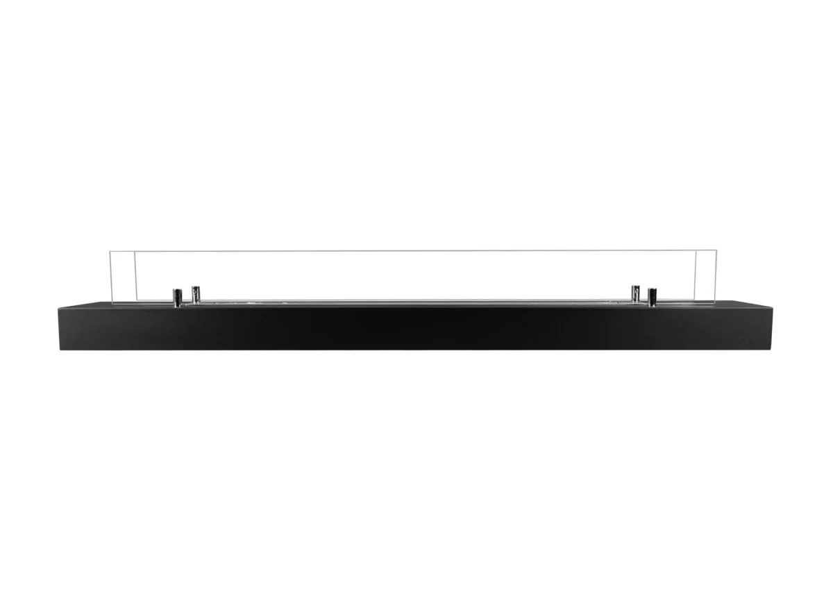 4119 Bio-Ethanol Kamin Einsatz mit Glas 1200mm