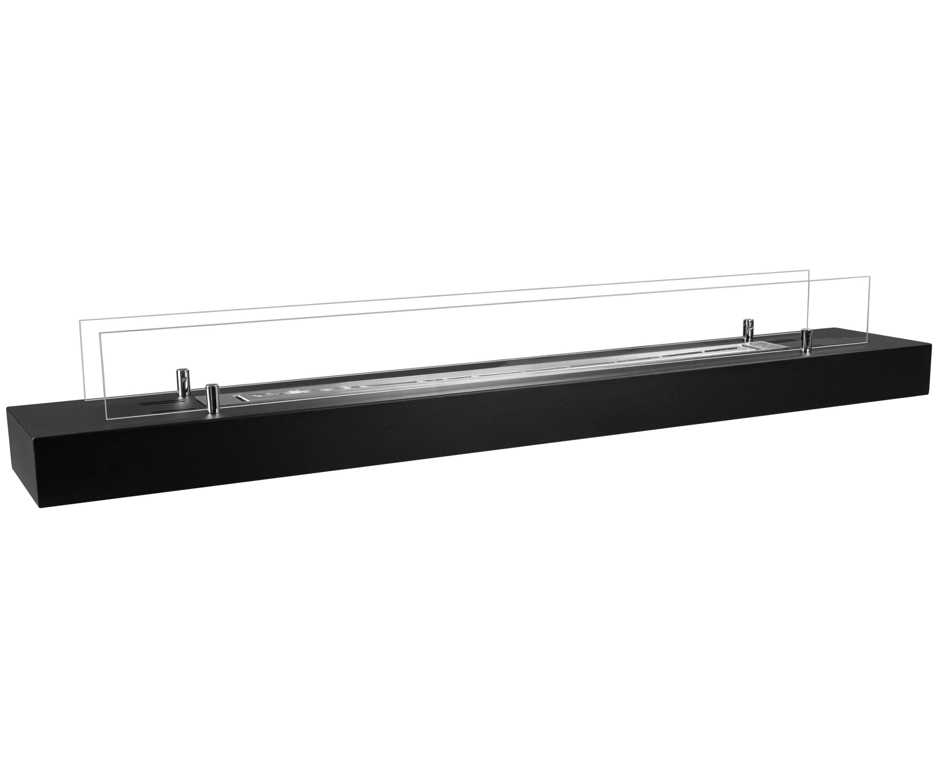 4122 Bio-Ethanol Kamin Einsatz mit Glas 1200mm