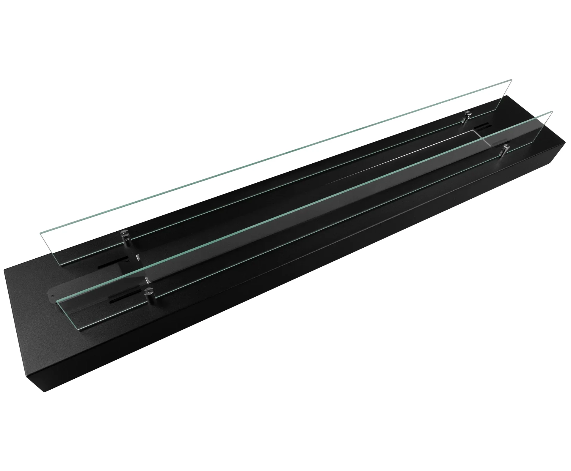 4126 Bio-Ethanol Kamin Einsatz mit Glas 1200mm