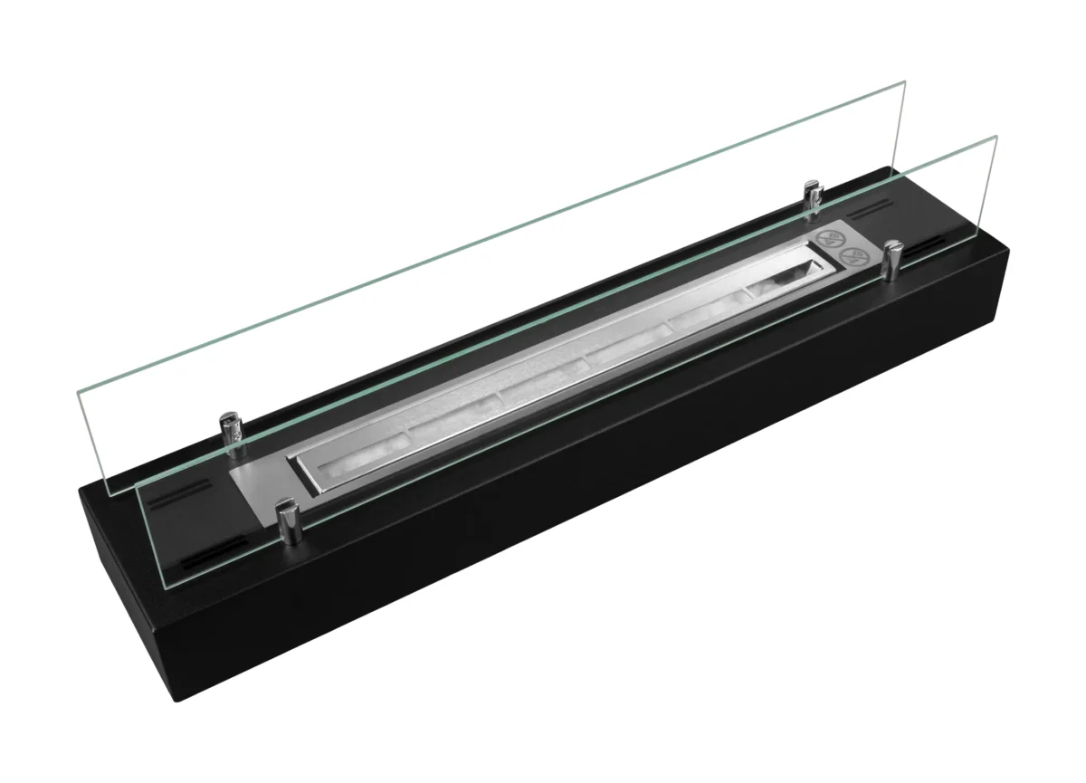 4132 Bio-Kamin Einsatz mit Glas 700mm