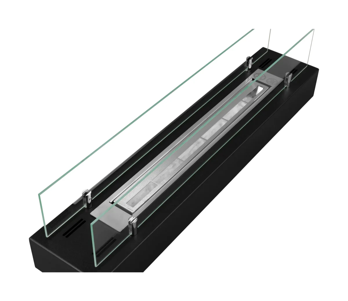4136 Bio-Kamin Einsatz mit Glas 700mm