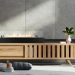 4139 Bio-Kamin Einsatz mit Glas 700mm