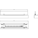 4140 Bio-Kamin Einsatz mit Glas 700mm