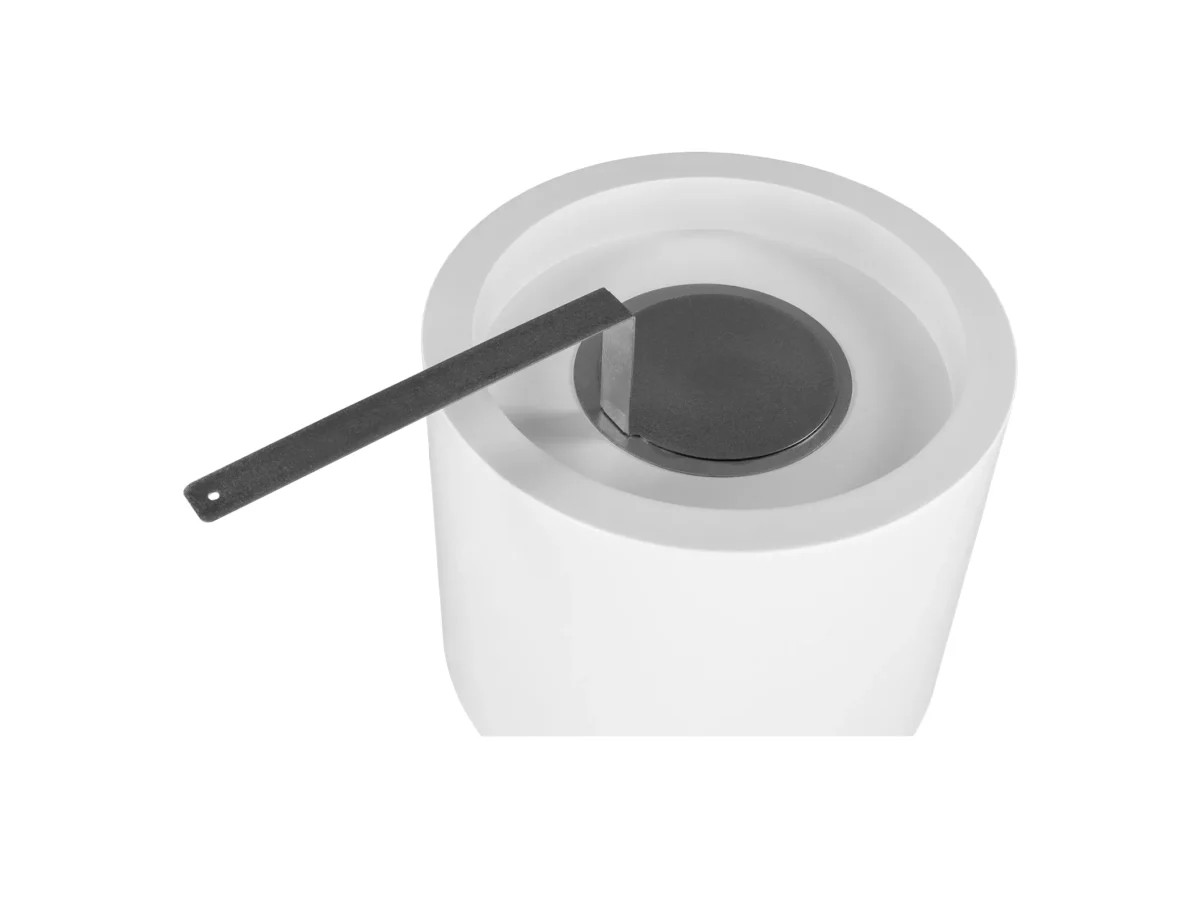4189 Freistehender Bio-Kamin Moon Mini weiß matt
