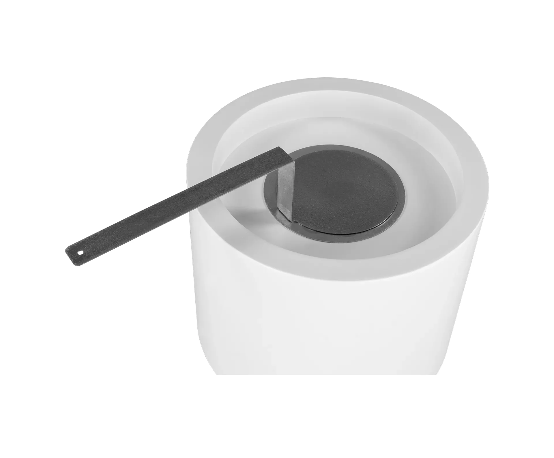 4189 Freistehender Bio-Kamin Moon Mini weiß matt