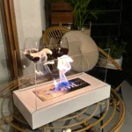 Bioethanol-Standkamin HOME – Schwarz Strukturmatt