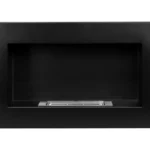 4260 Bioethanol-Wandkamin BOX 650 × 400 – Schwarz Strukturmatt