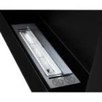 4262 Bioethanol-Wandkamin BOX 650 × 400 – Schwarz Strukturmatt