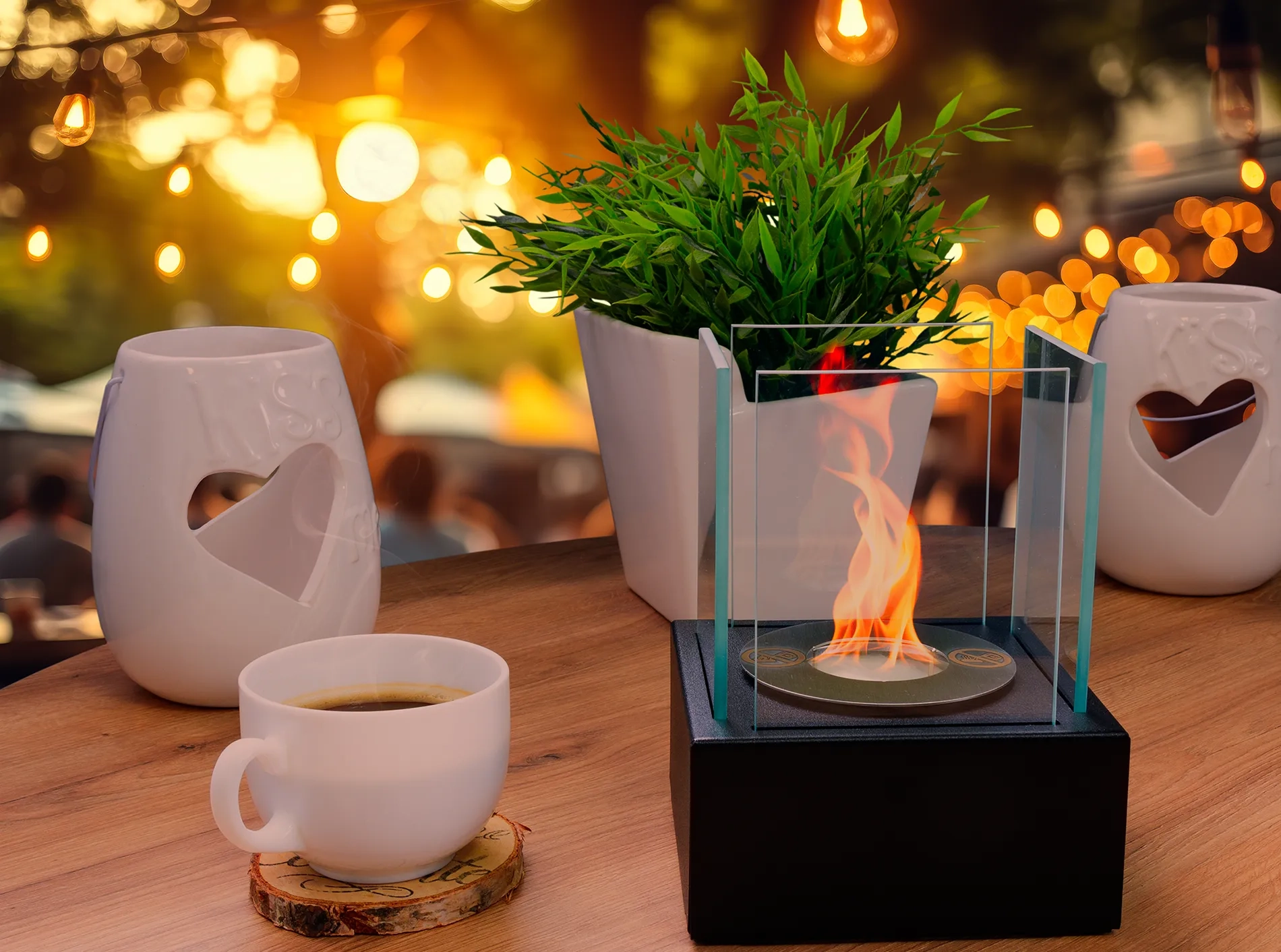 SET 2x Biofeuerstelle SMART + 2x Biofuel ZITRONENGRAS