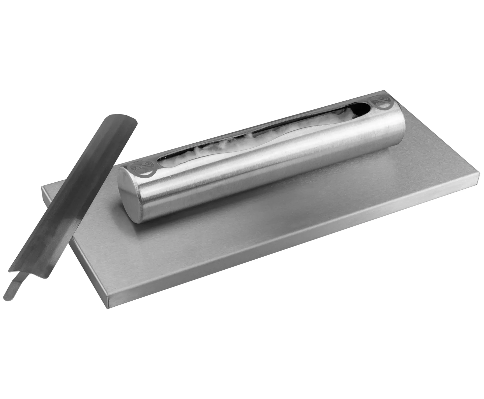 4310 Freistehender Bio-Kamin Edelstahl inox