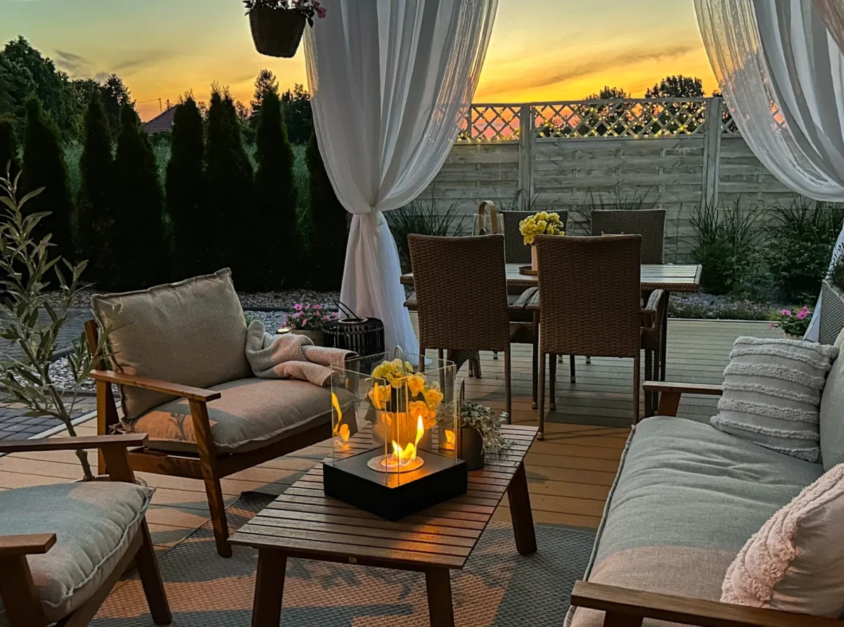 4322 Sunset Garden Mini schwarz strukturiert