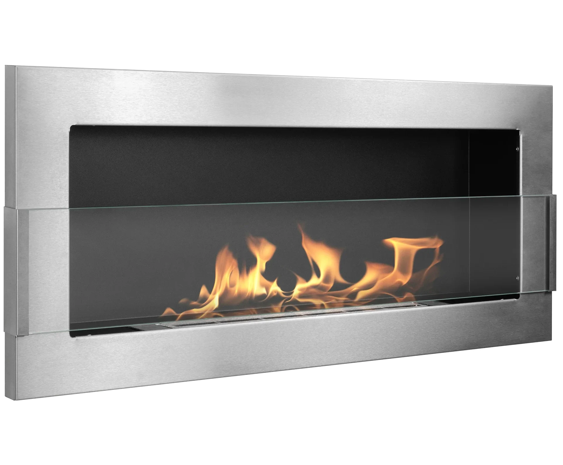4373 Wandbioethanolofen mit Glas 900x400 Inox