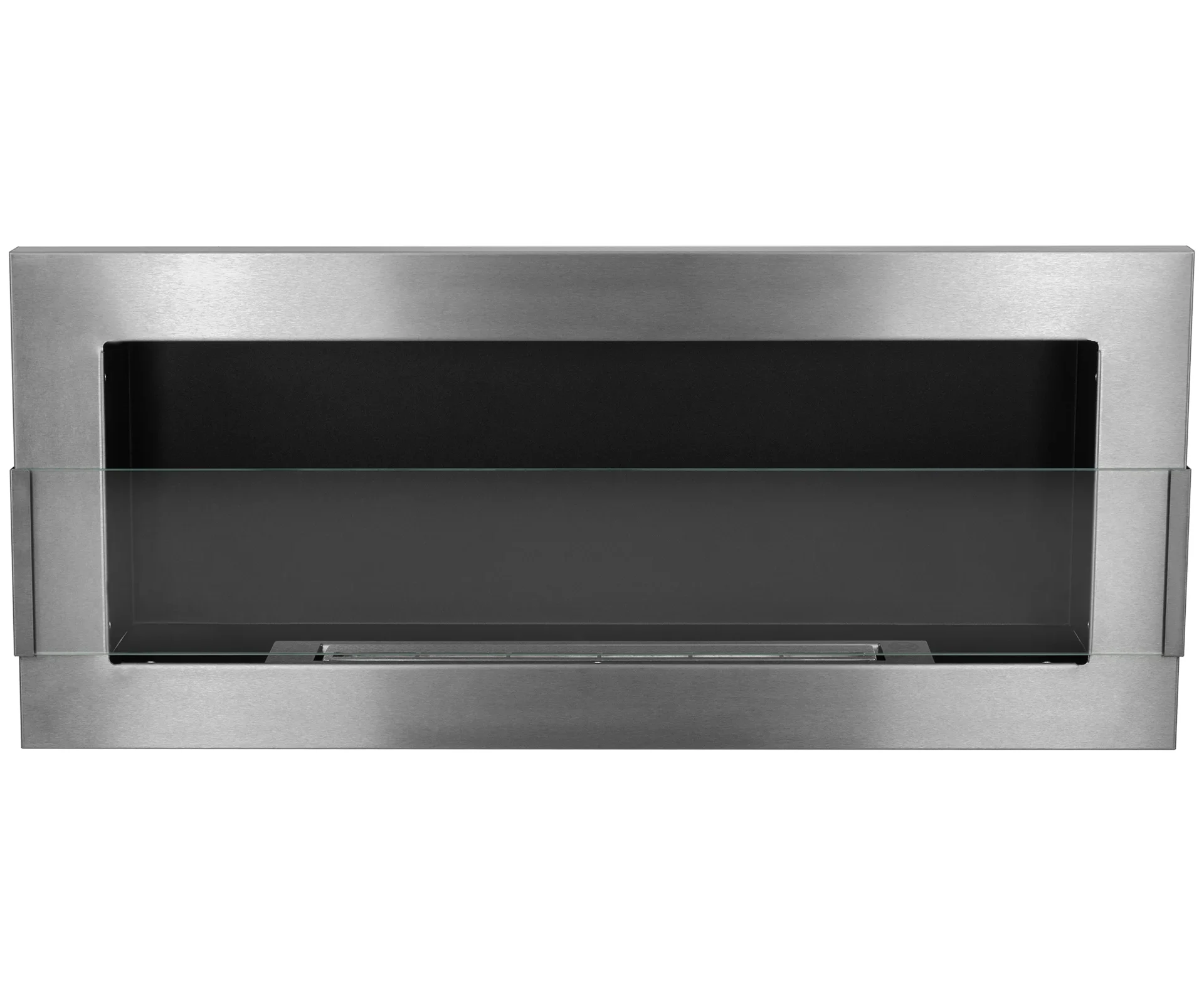 4374 Wandbioethanolofen mit Glas 900x400 Inox