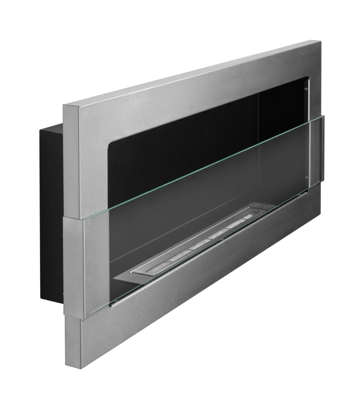 4375 Wandbioethanolofen mit Glas 900x400 Inox