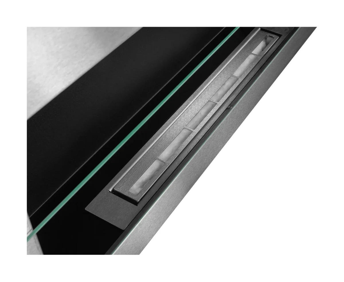 4377 Wandbioethanolofen mit Glas 900x400 Inox
