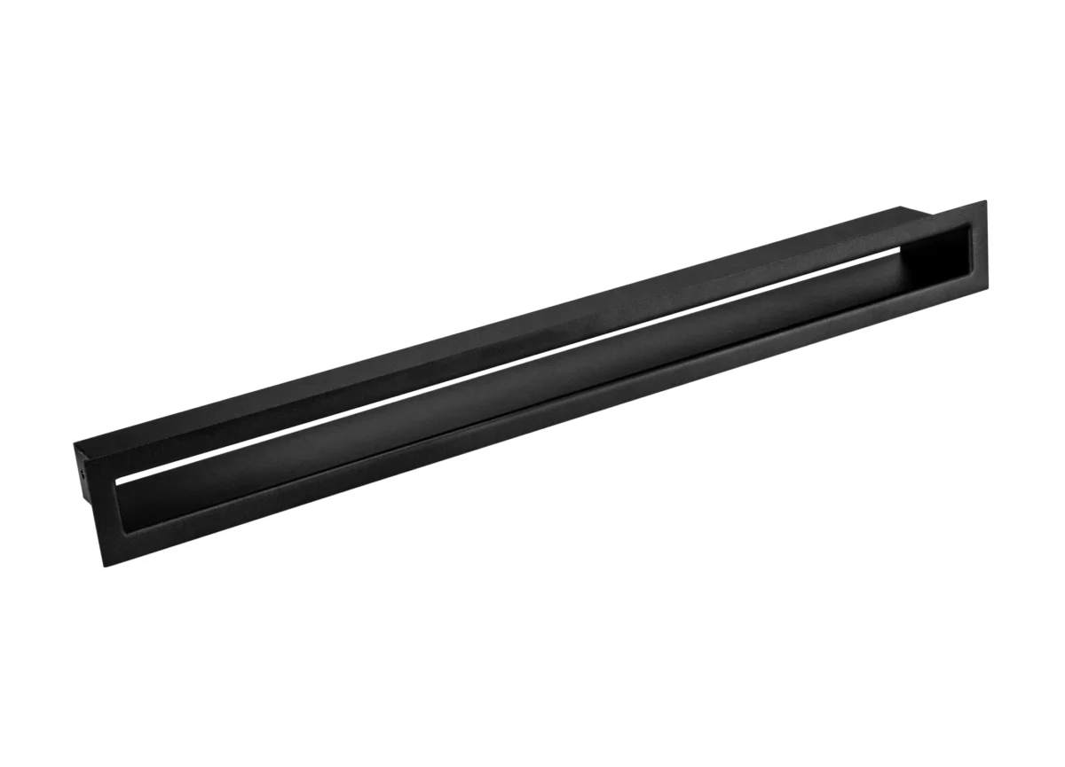 4392-1 Lüftungsgitter Kamin 600x60 schwarz matt