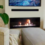 Bioethanol-Wandkamin 1200 × 400 – mit Glasscheibe