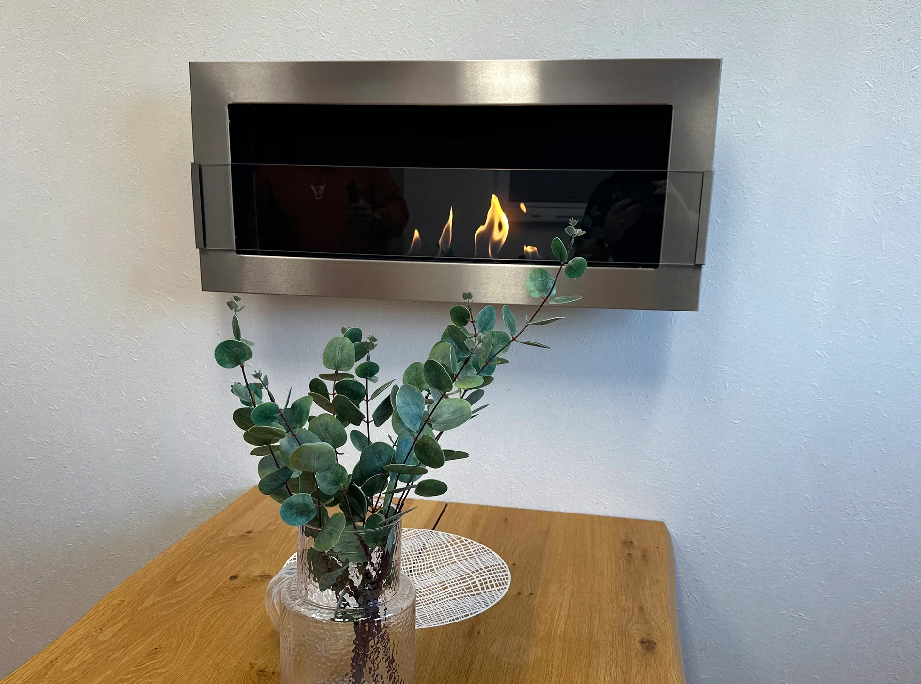 4457 Wandbioethanolofen mit Glas 900x400 Inox
