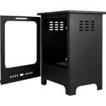 Bioethanol-Standkamin KOZA MINI – Schwarz Matt mit Glasscheibe