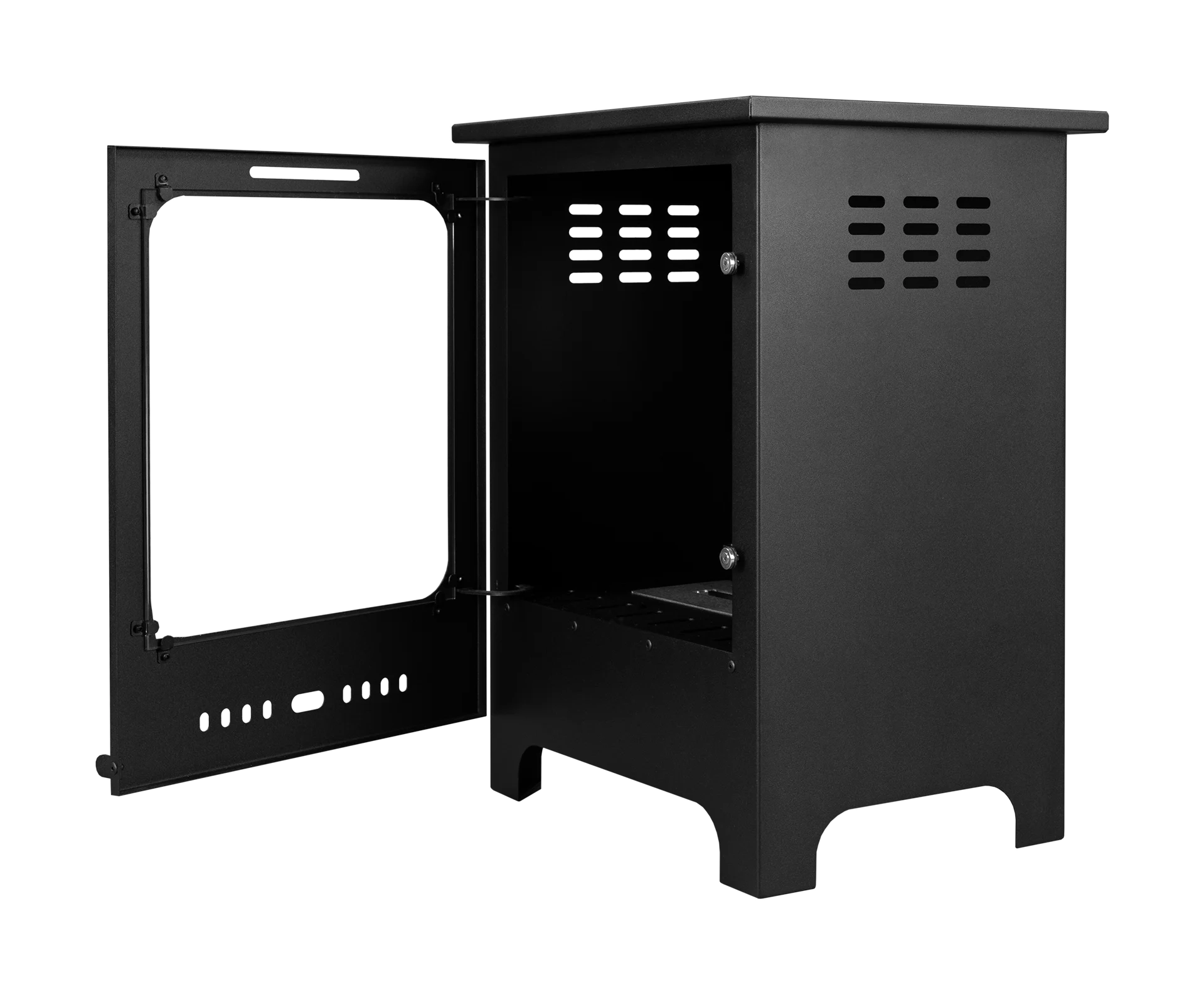 4548 Bio-Kamin Koza Mini schwarz matt mit Glas