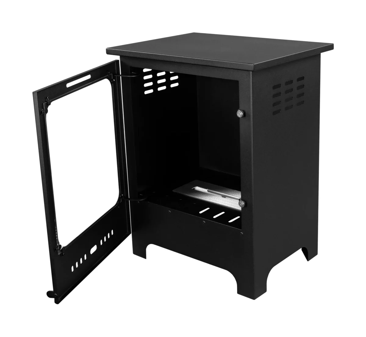 4550 Bio-Kamin Koza Mini schwarz matt mit Glas