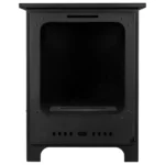 Bioethanol-Standkamin KOZA MINI – Schwarz Matt mit Glasscheibe