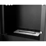 Bioethanol-Standkamin KOZA MINI – Schwarz Matt mit Glasscheibe