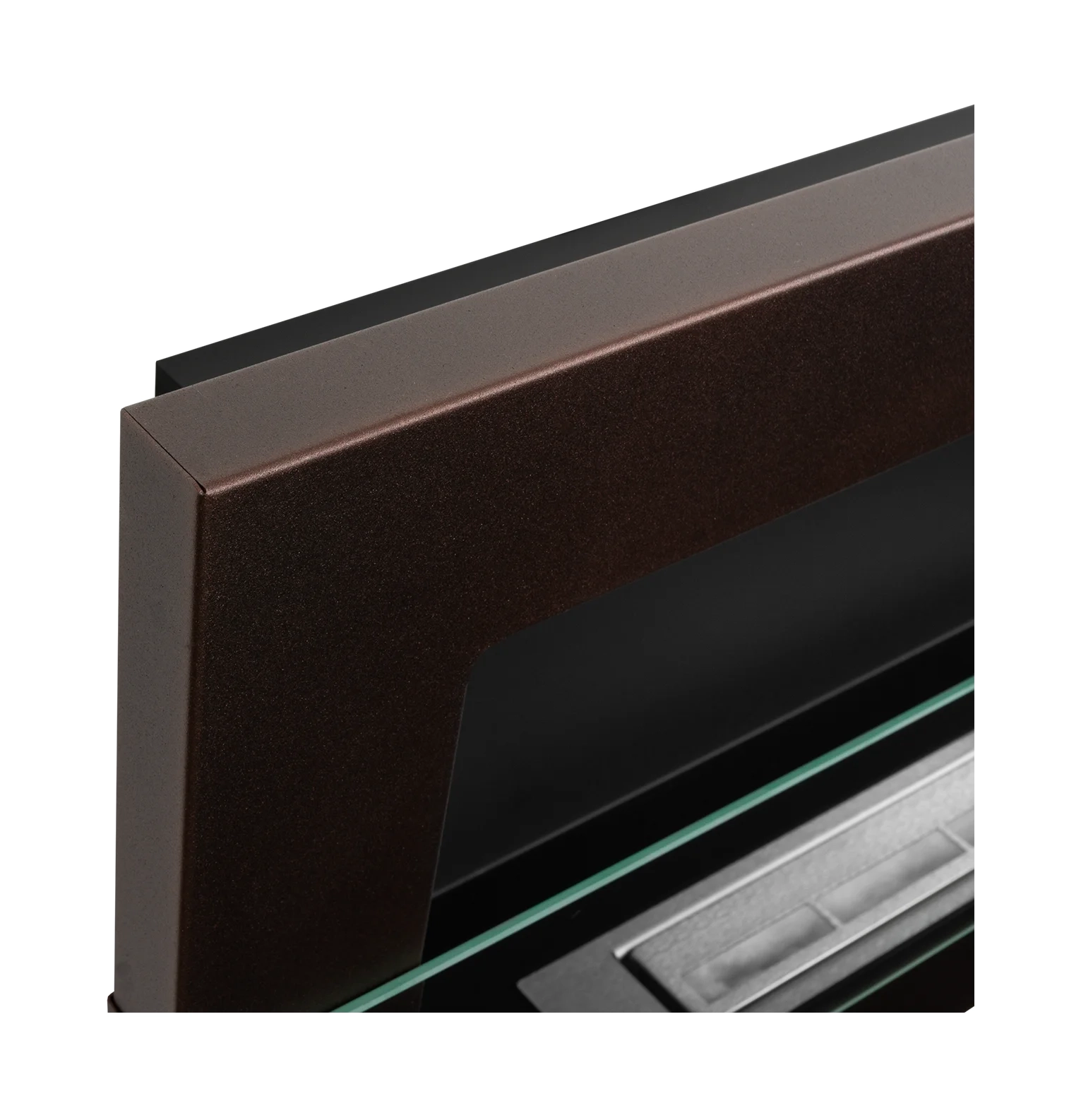 4641 Wandbioethanolofen mit Glas 900x400 braun