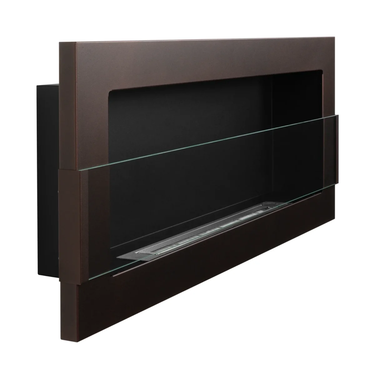 4645 Wandbioethanolofen mit Glas 900x400 braun
