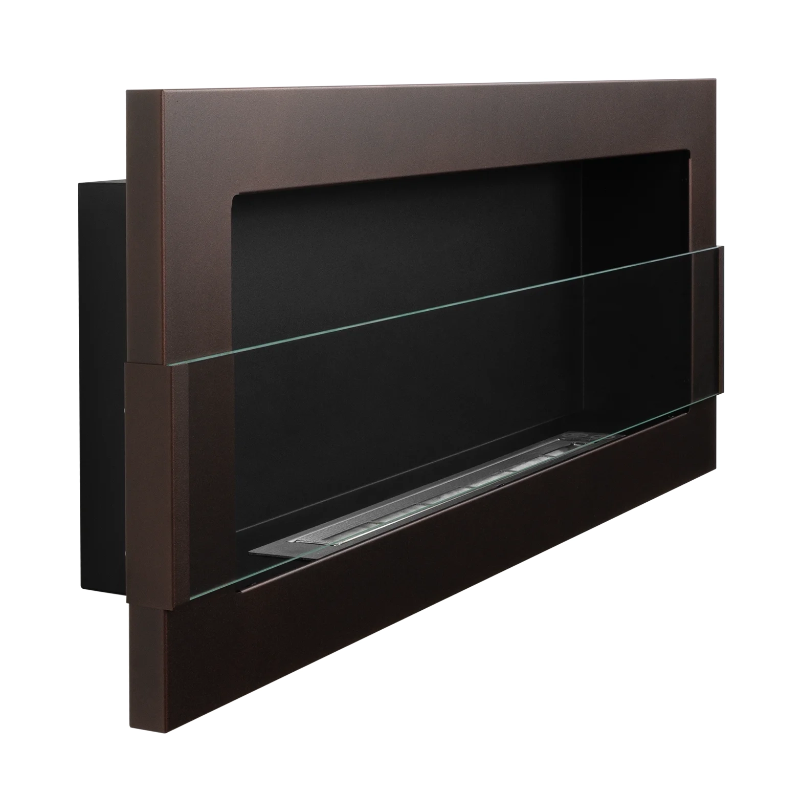4645 Wandbioethanolofen mit Glas 900x400 braun