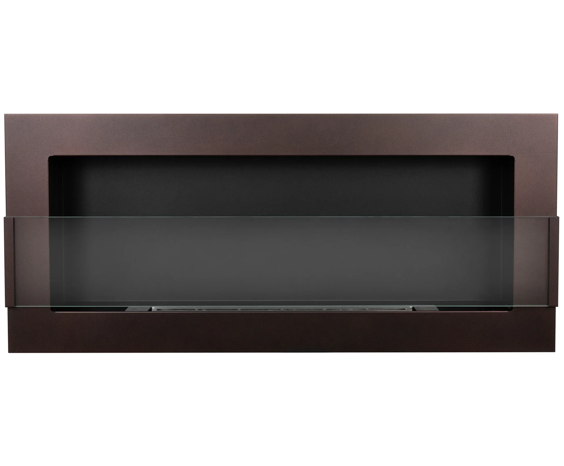 4646 Wandbioethanolofen mit Glas 900x400 braun