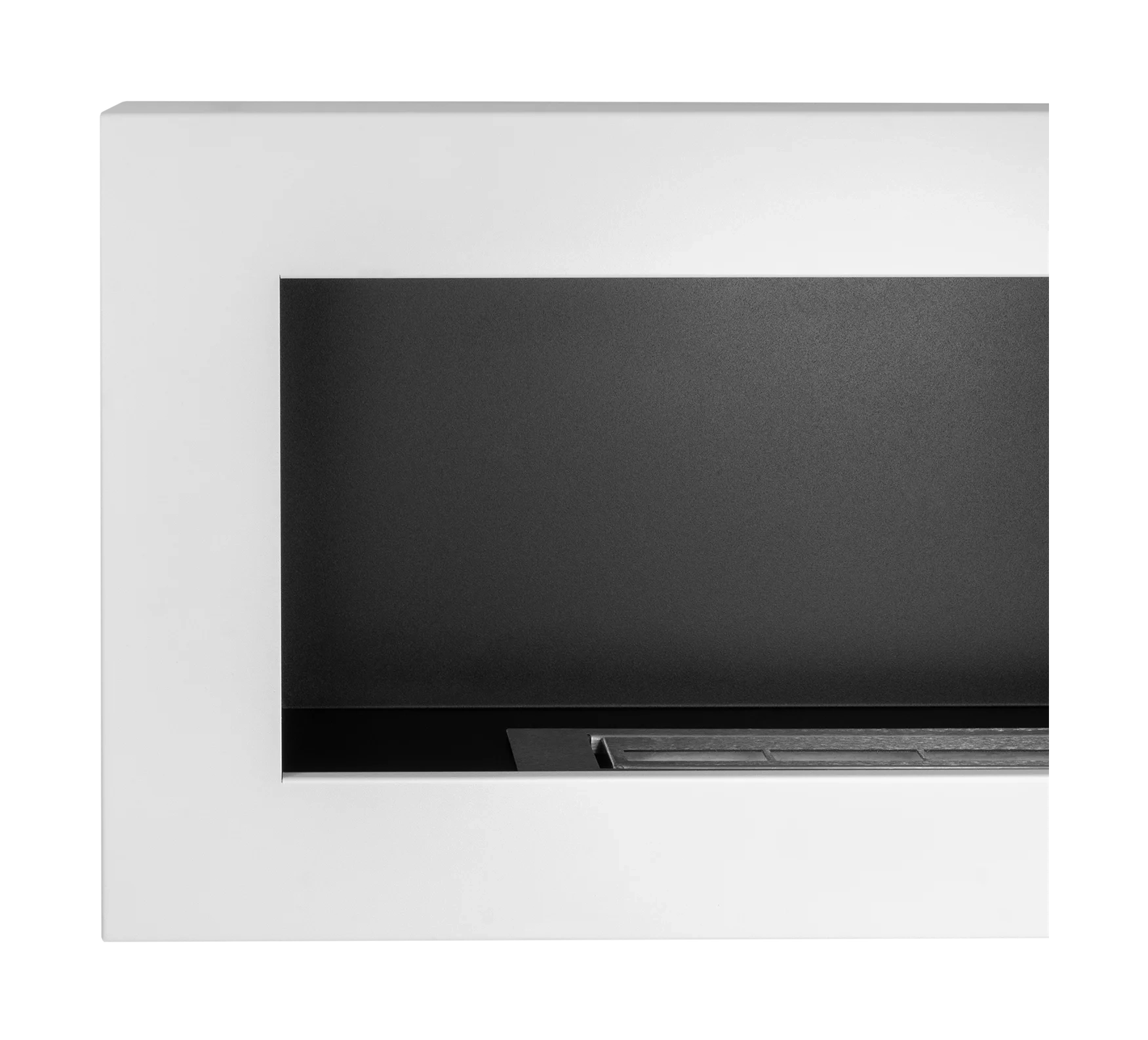 4743 Wand Bio-Kamin 900x400 Box weiß strukturiert matt