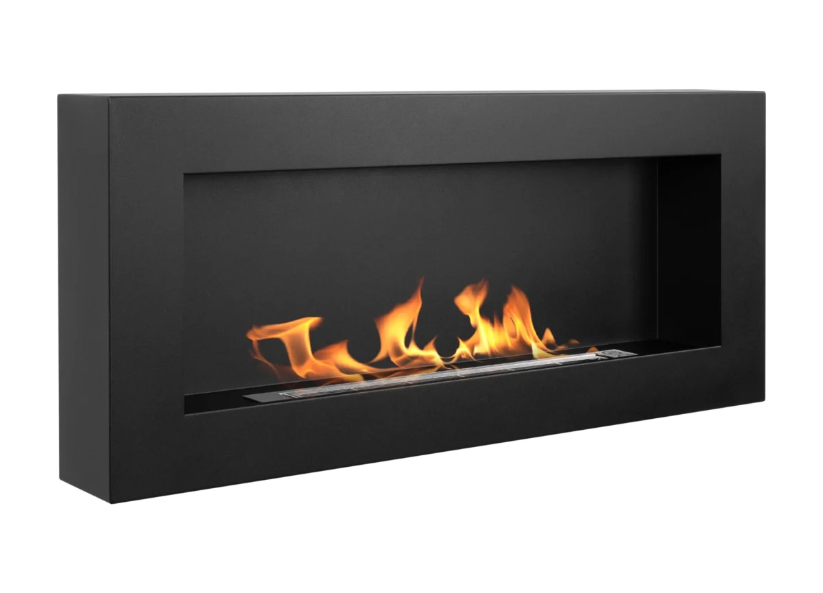4749 Wandbioethanolofen 900x400 Box schwarz strukturell matt