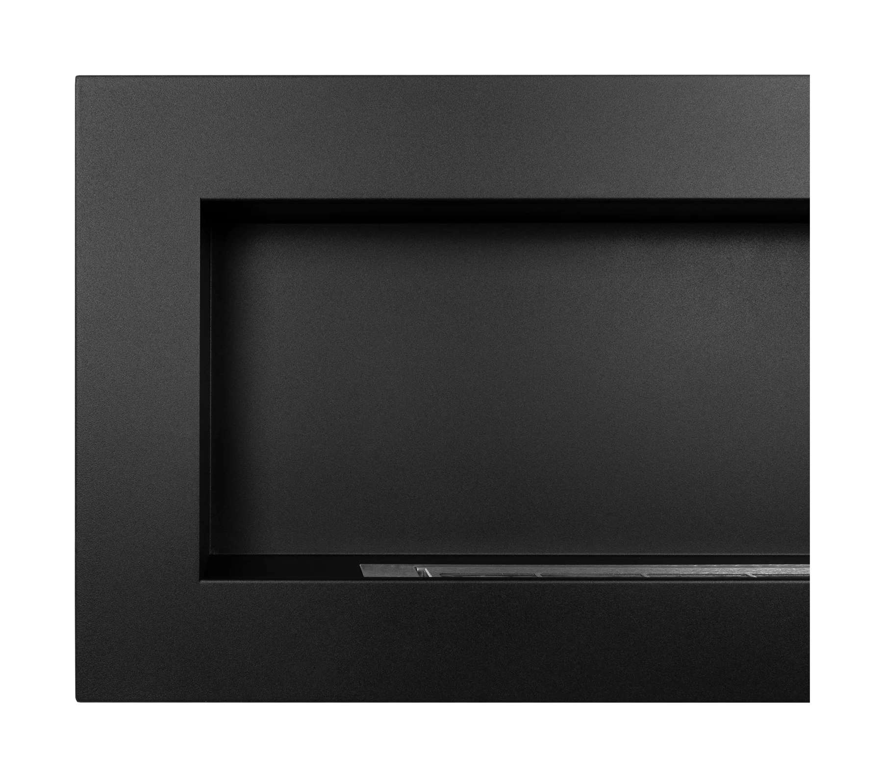 4754-1 Wandbioethanolofen 900x400 Box schwarz strukturell matt